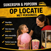 Suikerpin en popcorn met Personeel