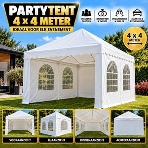 Partytent 4 bij 4 Partytent 4 bij 4