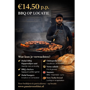 Onbeperkt Friet & Halal  BBQ Standaard Menu 