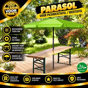 Parasol voor picknicktafel/biertafel Parasol voor picknicktafel/biertafel