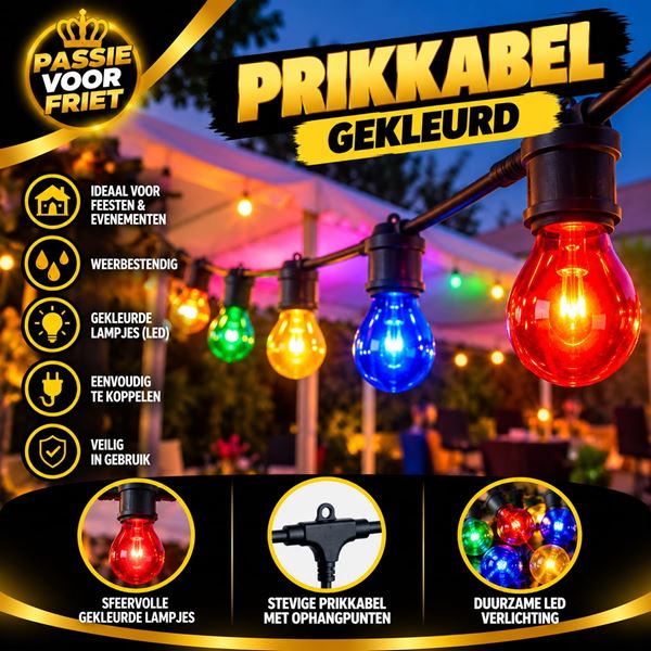 Prikkabel Gekleurd Prikkabel Gekleurd