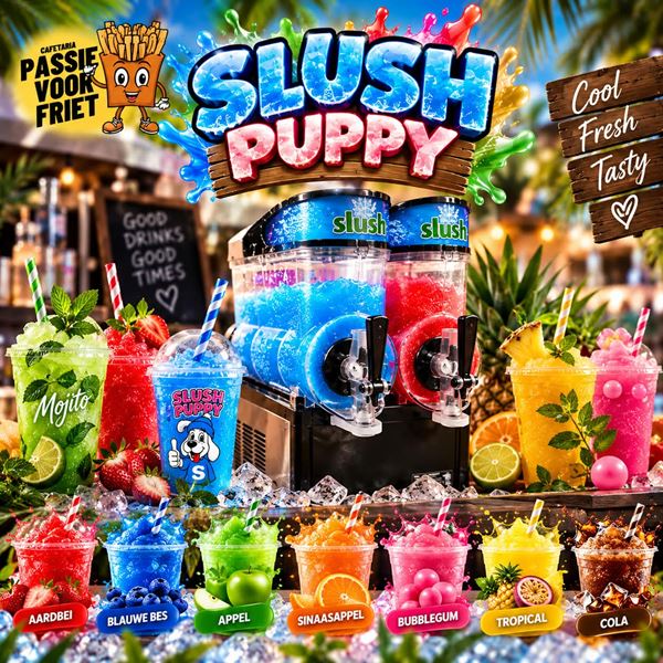 Slush Puppy Machine Huren voor Feestjes & Events – Inclusief Smaken
