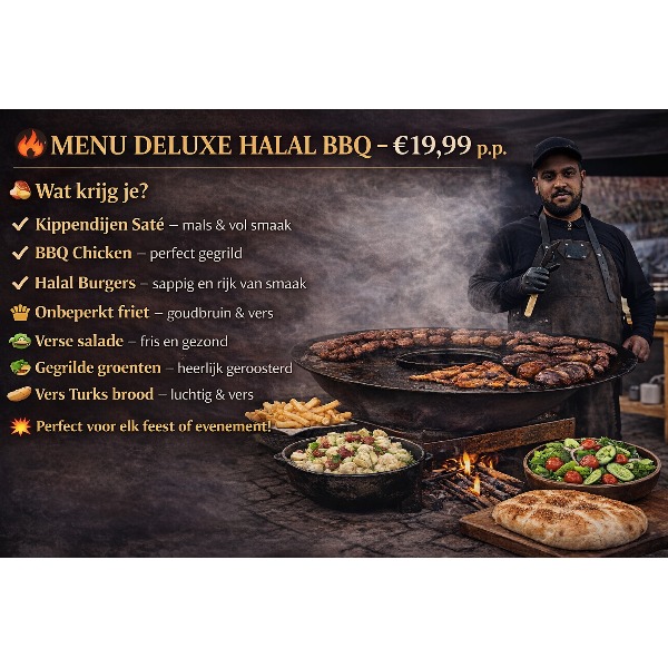 Onbeperkt Friet & Halal BBQ Menu Deluxe